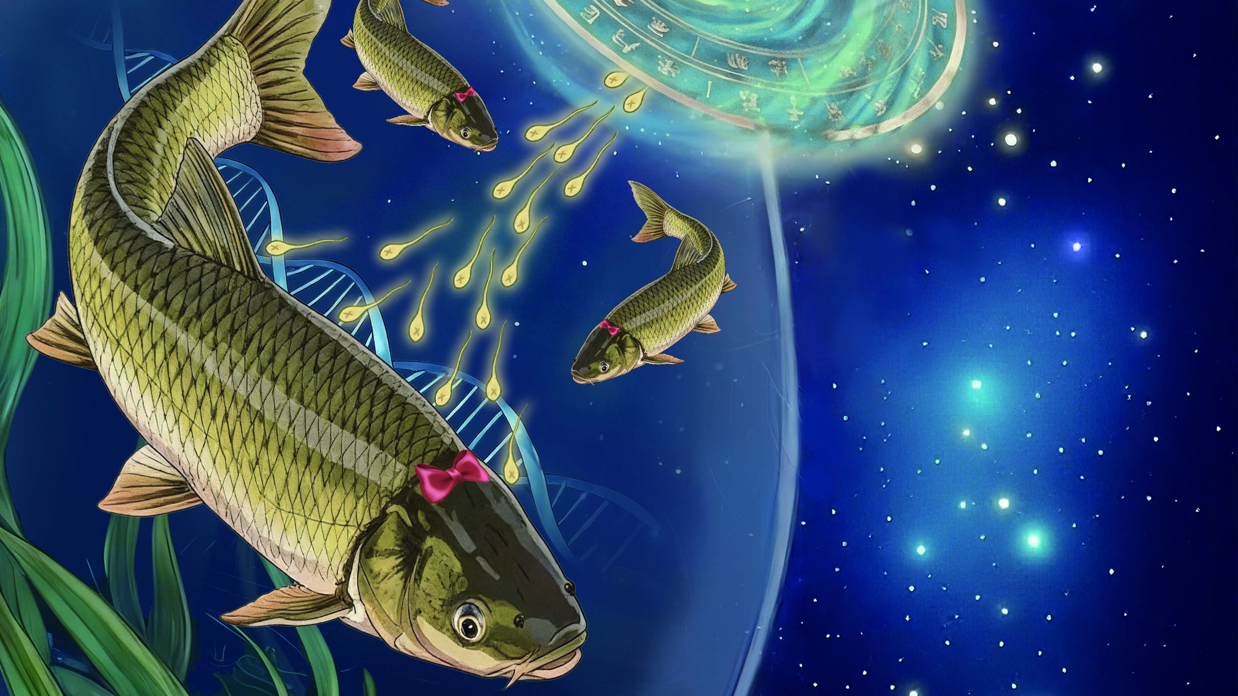 斑马鱼“借腹”育草鱼 水生所突破全雌草鱼品系超速创制技术